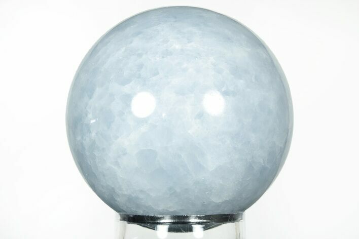 Polished Blue Calcite Sphere - Madagascar #202587